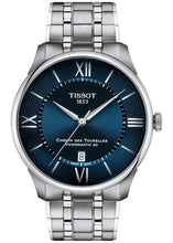 Load image into Gallery viewer, Tissot Chemin Des Tourelles Powermatic 80 Blue Dial Silver Steel Strap Watch for Men - T139.407.11.048.00