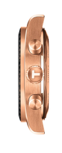 Load image into Gallery viewer, Tissot PRS 516 Chronograph Black Dial Rose Gold Steel Strap Watch for Men - T149.417.33.051.00