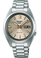 Load image into Gallery viewer, Seiko 5 Sports SNXS Series Automatic Beige Dial Silver Steel Strap Watch for Men - SRPK91K1