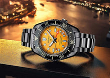 Load image into Gallery viewer, Seiko Prospex The Night of Siam Limited Edition Yellow Dial Silver Steel Strap Watch for Men - SPB487J1
