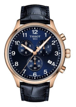 Load image into Gallery viewer, Tissot T-Sport Chrono XL Blue Dial Blue Leather Strap Watch for Men - T116.617.36.042.00