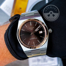Load image into Gallery viewer, Tissot PRX Powermatic 80 18K Gold Brown Dial Silver Steel Strap Watch for Men - T931.407.41.291.00