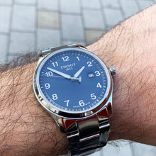 Load image into Gallery viewer, Tissot T-Sport Gent XL Blue Dial Silver Steel Strap Watch for Men - T116.410.11.047.00