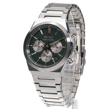 Load image into Gallery viewer, Seiko Sport Conceptual Chronograph Green Dial Silver Steel Strap Watch for Men - SSB461P1