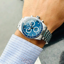 Load image into Gallery viewer, Tissot PR516 Chronograph Blue Dial Silver Steel Strap Watch for Men - T149.417.11.041.00