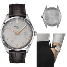 Load image into Gallery viewer, Tissot PR 100 Quartz Silver Dial Black Leather Strap Watch for Men - T150.410.16.031.00