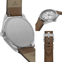 Load image into Gallery viewer, Tissot PRC 100 Solar Quartz Silver Dial Brown Leather Strap Watch for Men - T151.422.16.031.00