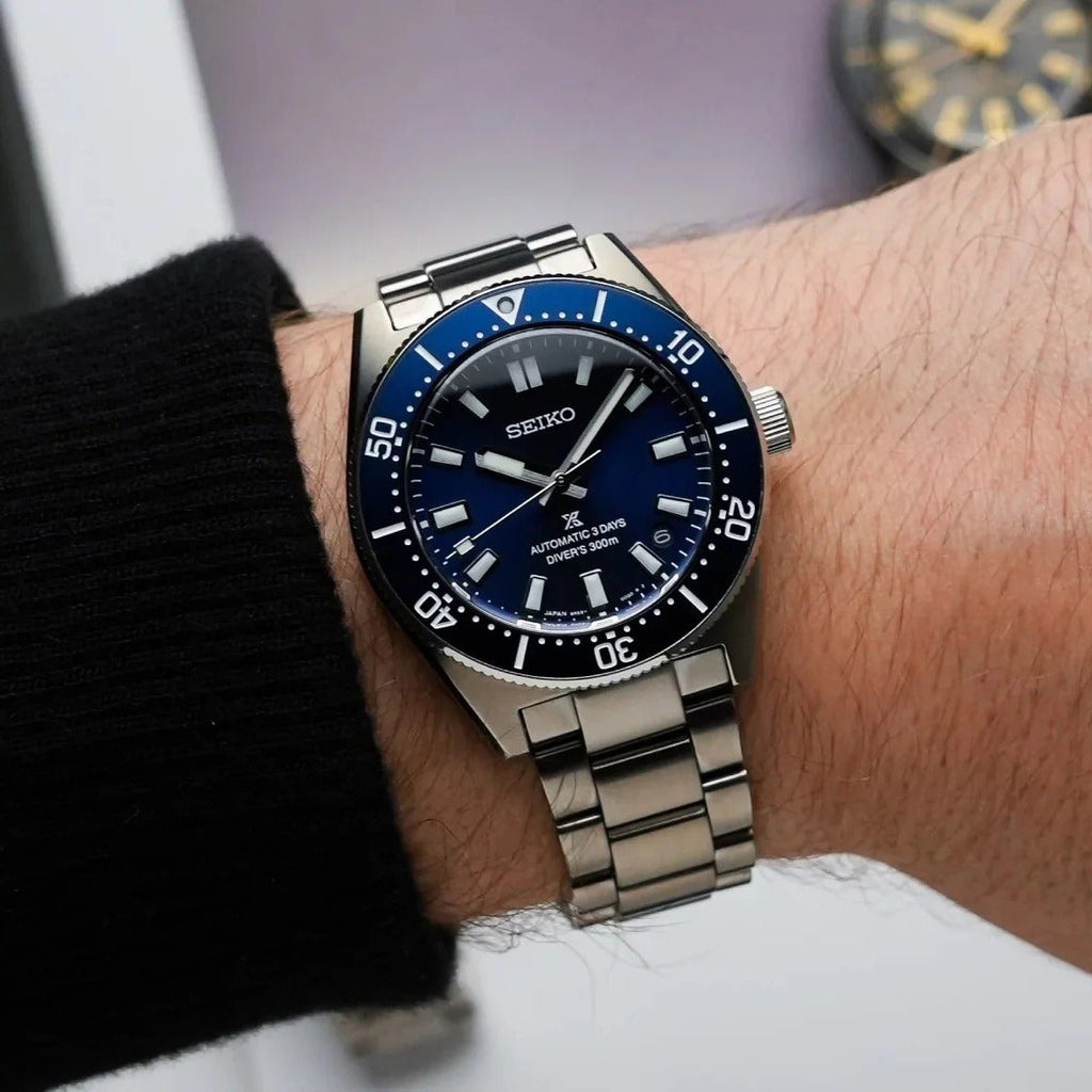 Seiko Prospex 1965 Heritage Diver’s Automatic Blue Dial Silver Steel Strap Watch for Men - SPB451J1