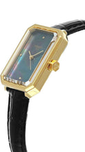Load image into Gallery viewer, Tissot SRV Black Mother of Pearl Dial Black Leather Strap Watch for Women - T160.110.36.126.00