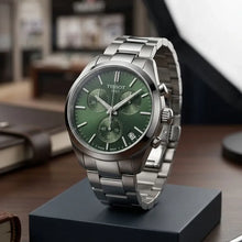 Load image into Gallery viewer, Tissot PR 100 Chronograph Green Dial Silver Steel Strap Watch for Men - T150.417.11.091.00