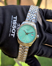 Load image into Gallery viewer, Tissot Ballade Quartz Green Dial Silver Steel Strap Watch for Women - T156.210.11.091.00