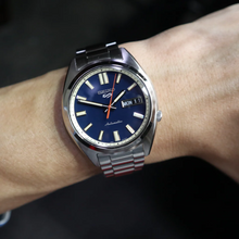Load image into Gallery viewer, Seiko 5 Sports SNXS Automatic Blue Dial Silver Steel Strap Watch for Men - SRPK87K1