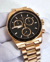 Load image into Gallery viewer, Tissot PRS 516 Chronograph Black Dial Rose Gold Steel Strap Watch for Men - T149.417.33.051.00