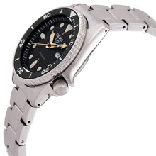 Load image into Gallery viewer, Seiko 5 Sports SKX Street Stonewash Black Dial Silver Steel Strap Watch for Men - SRPL79K1