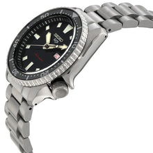 Load image into Gallery viewer, Seiko 5 Sports SKX Automatic Black Dial Silver Steel Strap Watch for Men - SRPL85K1