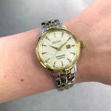 Load image into Gallery viewer, Seiko Presage Cocktail Time Automatic Diamonds White Dial Two Tone Steel Strap Watch for Women - SRE010J1