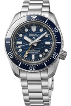 Load image into Gallery viewer, Seiko Prospex 1968 Heritage Divers GMT The Great Wave Limited Edition Blue Dial Silver Steel Strap Watch for Men - SPB509J1