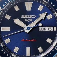 Load image into Gallery viewer, Seiko 5 Sports SKX Automatic Blue Dial Silver Steel Strap Watch for Men - SRPL83K1