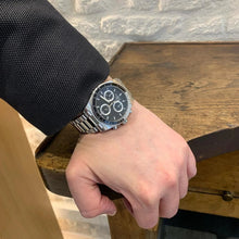 Load image into Gallery viewer, Tissot PR516 Chronograph Black Dial Silver Steel Strap Watch for Men - T149.417.11.051.00