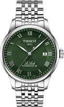 Load image into Gallery viewer, Tissot Le Locle Powermatic 80 Automatic Green Dial Silver Steel Strap Watch for Men - T006.407.11.093.00