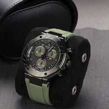 Load image into Gallery viewer, Tissot T Race Chronograph Black Dial Green Rubber Strap Watch for Men - T141.417.37.061.02
