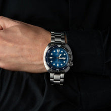 Load image into Gallery viewer, Seiko Prospex Save The Ocean Diver's Automatic Blue Dial Silver Steel Strap Watch for Men - SRPD21J1