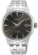 Load image into Gallery viewer, Seiko Presage Cocktail Time Automatic Black Dial Silver Steel Strap Watch for Men - SRPE17J1