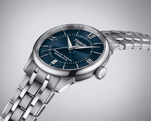 Load image into Gallery viewer, Tissot Chemin Des Tourelles Powermatic 80 Blue Dial Silver Steel Strap Watch for Men - T139.407.11.048.00