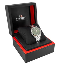 Load image into Gallery viewer, Tissot PR 100 Chronograph Green Dial Silver Steel Strap Watch for Men - T150.417.11.091.00
