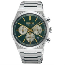 Load image into Gallery viewer, Seiko Sport Conceptual Chronograph Green Dial Silver Steel Strap Watch for Men - SSB461P1