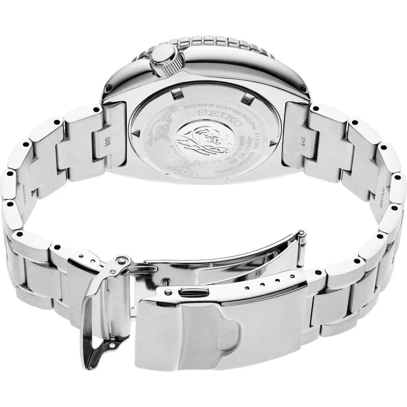 Seiko Prospex US Special Edition King Turtle Automatic Brown Dial Silver Steel Strap Watch for Men - SRPH55