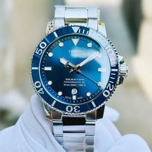 Load image into Gallery viewer, Tissot Seastar 1000 Powermatic 80 Blue Dial Silver Steel Strap Watch for Men - T120.407.11.041.03