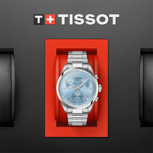 Load image into Gallery viewer, Tissot PR 100 Chronograph Light Blue Dial Silver Steel Strap Watch for Men - T150.417.11.351.00
