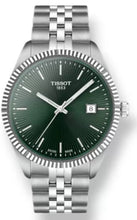 Load image into Gallery viewer, Tissot Ballade Quartz Green Dial Silver Steel Strap Watch for Men - T156.410.11.091.00