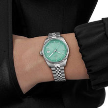 Load image into Gallery viewer, Tissot Ballade Quartz Green Dial Silver Steel Strap Watch for Women - T156.210.11.091.00