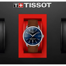 Load image into Gallery viewer, Tissot Chemin des Tourelles Automatic Powermatic 80 Blue Dial Brown Leather Strap Watch for Men - T139.407.16.041.00