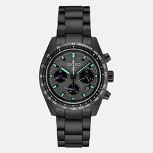 Load image into Gallery viewer, Seiko Prospex Speedtimer The Black Series Limited Edition Black Dial Black Steel Strap Watch for Men - SSC917