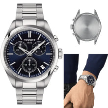 Load image into Gallery viewer, Tissot PR 100 Chronograph Blue Dial Silver Steel Strap Watch for Men - T150.417.11.041.00