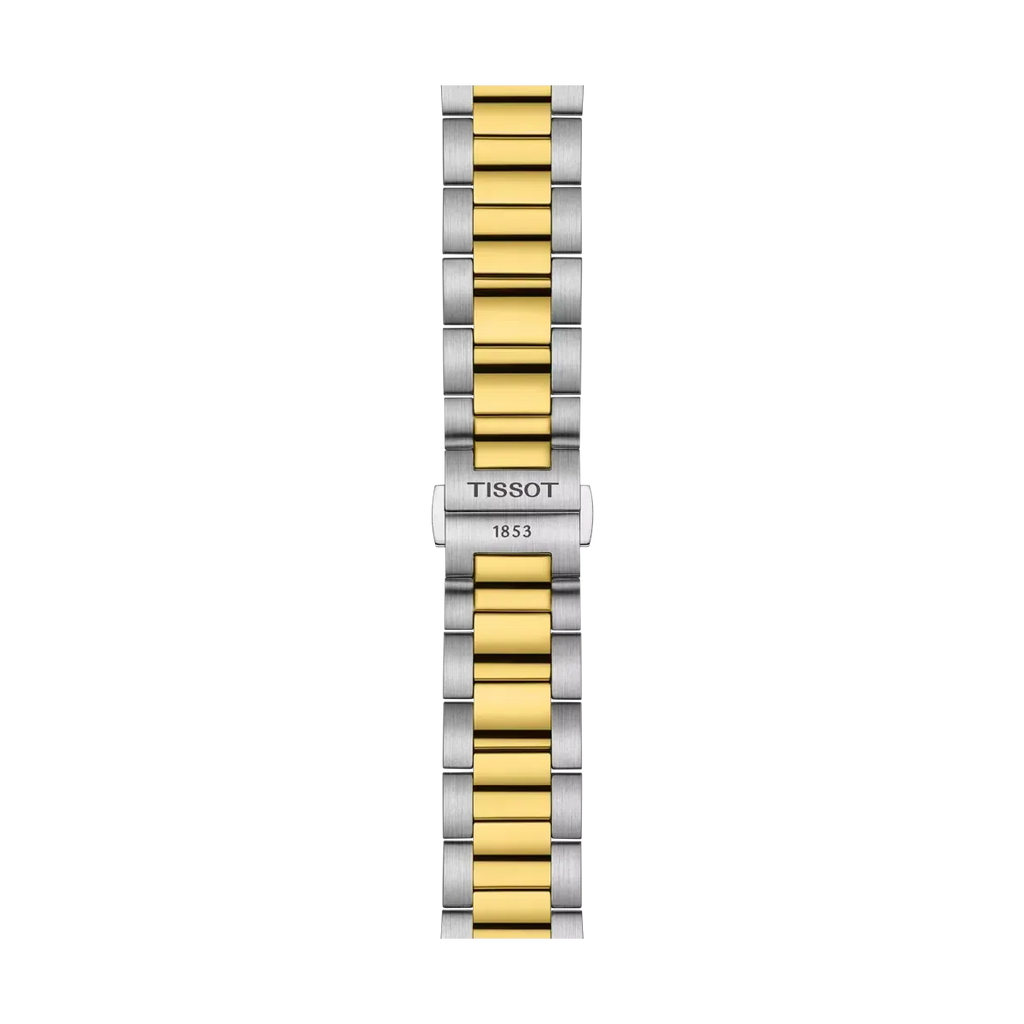 Tissot PR 100 Chronograph Silver Dial Two Tone Steel Strap Watch for Men - T150.417.22.031.00