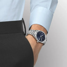 Load image into Gallery viewer, Tissot Ballade Quartz Blue Dial Silver Steel Strap Watch for Men - T156.410.11.041.00