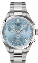 Load image into Gallery viewer, Tissot PR 100 Chronograph Light Blue Dial Silver Steel Strap Watch for Men - T150.417.11.351.00