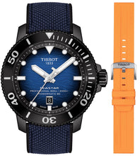 Load image into Gallery viewer, Tissot Seastar 2000 Professional Powermatic 80 Blue Dial Blue Nylon Strap Watch for Men - T120.607.37.041.00