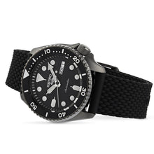 Load image into Gallery viewer, Seiko 5 Sports SKX Series Automatic Black Dial Black Silicone Strap Watch for Men - SRPD65K2