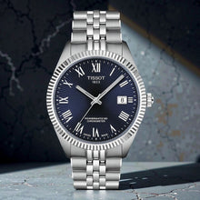 Load image into Gallery viewer, Tissot Ballade Powermatic 80 COSC Blue Dial Silver Steel Strap Watch for Men - T156.408.11.043.00