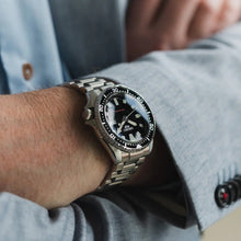 Load image into Gallery viewer, Seiko 5 Sports SKX Automatic Black Dial Silver Steel Strap Watch for Men - SRPL85K1