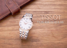 Load image into Gallery viewer, Tissot T Classic Dream Quartz White Dial Two Tone Steel Strap Watch for Men - T129.410.22.013.00