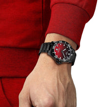 Load image into Gallery viewer, Tissot Seastar 1000 Red Dial Black Steel Strap Watch for Men - T120.410.33.421.00