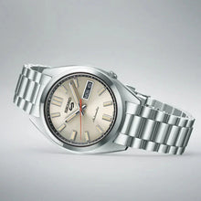Load image into Gallery viewer, Seiko 5 Sports SNXS Series Automatic Beige Dial Silver Steel Strap Watch for Men - SRPK91K1