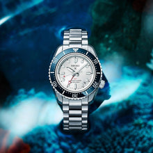 Load image into Gallery viewer, Seiko Prospex 1968 Heritage Diver's GMT 60th Anniversary White Dial Silver Steel Strap Watch for Men - SPB519J1
