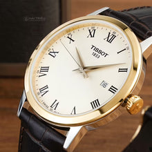 Load image into Gallery viewer, Tissot Classic Dream Ivory Dial Brown Leather Strap Watch for Men - T129.410.26.263.00